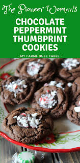 This chocolate christmas candies recipe is a great way to spoil yourself & your loved ones this holiday season while staying on budget! The Pioneer Woman Chocolate Peppermint Cookies My Farmhouse Table