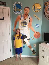 Girls Basketball Bedroom Stephen Curry Is This Fathead Fans Favorite Get Your Daughters Favorite Pl Girls Sports Room Girls Sports Bedroom Basketball Bedroom