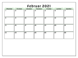 Kalender 2021 mit kalenderwochen + feiertagen: Druckbare Februar Kalender 2021 Zum Ausdrucken Pdf Excel Word The Beste Kalender