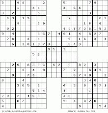 The puzzles on this site are all saved in pdf form and are designed to print perfectly from any printer, on any computer. Free Printable Samurai Sudoku Puzzles Sudoku Printable Sudoku Puzzles Sudoku