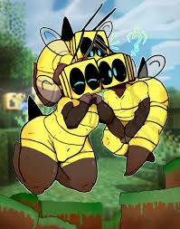 Minecraft bee fanart