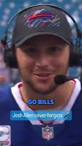 Josh Allen's "Go Bills" is as unwavering as the Bills Mafia 🦬 #nfl  #buffalobills