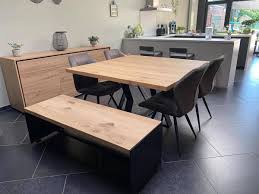 table et banc chene massif pays bois meuble sur mesure meubles sur mesure mobilier de salon table chene massif