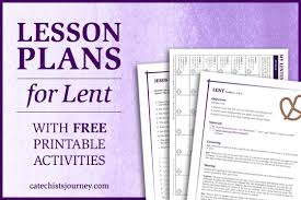 Education is a serious business, but kids just want to have fun. Lesson Plans For Lent Free Printables Catechist S Journey