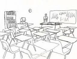 Black And White Classroom Students Clipart Empty Classroom Clipart Black And White Clipartxtras Throughout Empty Classroom Clipart Bla Clipart Black And White Black And White Furniture Black And White
