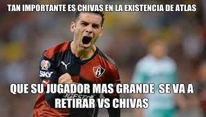 A favor del rebaño sagrado y con ello esperarán la llegada del clásico de clásicos el próximo sábado 28 de septiembre en punto de las 21:00 horas. Chivas Perdio Pero Gano En Los Memes Sobre Rafa Marquez Y Su Despedida Del Atlas Goal Com