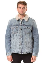 Levis Skate Sherpa Trucker Jacket For Men Blue Planet