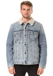 Levis Skate Sherpa Trucker Jacket For Men Blue Planet