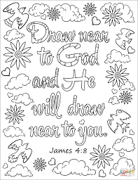 Draw Near To God And He Will Draw Near To You Coloring Page From Bible Verse Catego Bible Coloring Pages Coloring Pages Inspirational Bible Verse Coloring Page