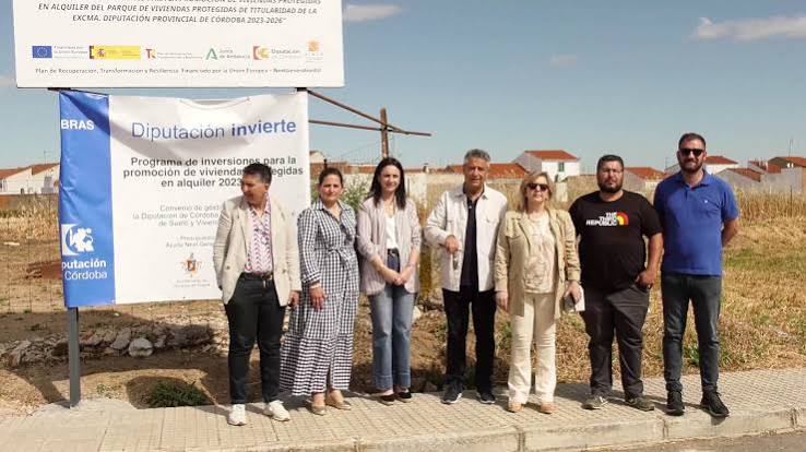 La Diputación de Córdoba inicia las obras de construcción de una promoción de cuatro viviendas públicas en Hinojosa del Duque - Diputación de Córdoba