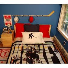 Extreme Hockey Afghan Blanket Hockey Room Decor Hockey Bedroom Hockey Room