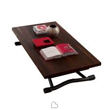 A rectangular white foldout top of wood rotates 90 degrees. Transformable Table Ozzio Italia T121 Sydney Barthome