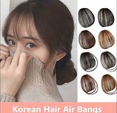 See more ideas about korean bangs, hair styles, korean hairstyle. Korean Hair Air Bangs Fringe Wig Health Beauty Hair Care On Carousell
