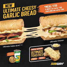 How much are 6 inches in centimeters? Subway Adds Ultimate Cheesy Garlic Bread To Its Menu