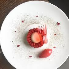 Raspberry Rose Tart Lemon Sable Breton Grains Of Paradise Ganache Raspberry Rose Sorbet Dessert Special For Bakes4bc Come This Week And Have Some Desserts