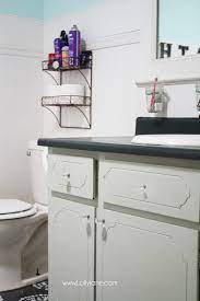 Did you know you can update your 90's bathroom integral sink with paint? I Chalk Painted My Countertops Lolly Jane