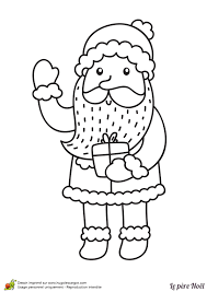 Fait d`un velour rouge de grande qualite et decorer avec. Dessin A Imprimer D Un Pere Noel Facile A Colorier