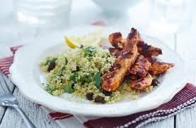 I was served a dish at an event and was 1/4 cup parmesan cheese, includes some for garnish. Couscous Salad With Roasted Figs And Goat S Cheese Tesco Real Food