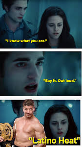 So I'm watching twilight right and the part where they play baseball came 