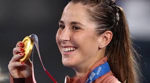 5 seed, who overcame three double faults and four break points to serve. Swiss Belinda Bencic Beats Marketa Vondrousova To Win Women S Singles Gold Olympics News The Indian Express