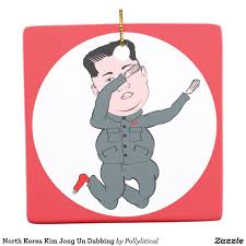 North Korea Kim Jong Un Dabbing Ceramic Ornament Zazzle Com North Korea Kim Ceramic Ornaments Dad Christmas