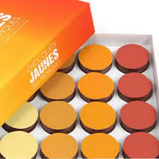 Assortiment Ganaches Fruits Jaunes Chocolat Lait Fruit Jaune Fruits Ganache