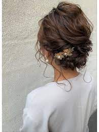 2021年冬 ヘアセットの髪型 ヘアアレンジ 人気順 4ページ目 ホットペッパービューティー ヘアスタイル ヘアカタログ ヘアセット ミディアム 簡単 まとめ髪 訪問着 ヘアアレンジ