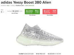 New Yeezy 380 Alien Resale Value And Buying Guide