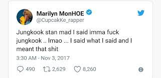 American rapper cupcakke sexualizes bts's jungkook in disturbing tweets. The Cupcakke Rapper Incident Army S Amino