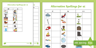 Rather than just giving children simple words to learn and skipping over any questions. Primary Phonics Alternative Spellings For Ai Parents Resource