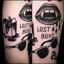 My best friend and i took a sporadic road trip to east texas and decided to get tattoos while on the way. Lost Boys Tattoo Loved This Movie Growing Up Movie Tattoos Sleeve Tattoos Sweet Tattoos
