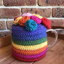 This Is A Tea Cosy Designed To Fit The Smaller 0 6 Litre Ikea Riklig Teapot This Pot Is The Perfect Size For A Singl Crochet Tea Cozy Tea Cosy Rainbow Crochet