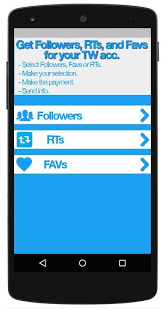 Use followers+ app so that you can guard your twitter account and get so much insight. Get Twitter Followers For Android Apk Download