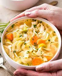 You do not need to put any liquid in the pot, just the chicken. Homemade Crockpot Chicken Noodle Soup The Chunky Chef