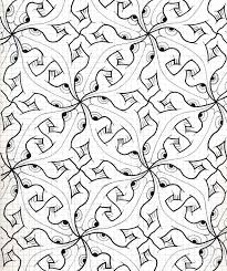 Mc Escher Nr 35 Escher Handmade Symmetry Geometry Pattern Tessellation Watercolor Aquarelle Reptiles Mauri Escher Art Mc Escher Tessellation Patterns