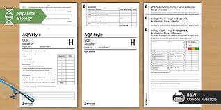 ∑ do all rough work in the answer book. Aqa Gcse Biology Past Papers Biology Paper 1 Higher