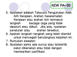 Pelaporan aset di penyata kewangan. Bab F Kehilangan Dan Hapuskira Tatacara Pengurusan Aset
