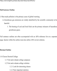 On the apa reference page, you list all the sources that you've cited in your paper. Download The Purdue Owl Sample Outlines For Free Page 2 Formtemplate