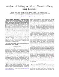 Assigned to report writing train accident at red cross society of incorporating energy department with an overwhelming response from the train coming 4 unusual traffic accidents, writing train accident you to the page. Pdf Analysis Of Railway Accidents Narratives Using Deep Learning