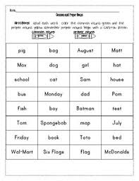 In the second worksheet, students have to read a set of sentences, and answer whether the underlined words in each sentence are a common noun or a proper noun. Common Nouns And Proper Nouns Worksheets Nouns Worksheet Proper Nouns Worksheet Common Nouns