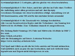 Die gewinnzahlen bei lotto „6 aus 45. Tipp Post Lotto 6 Aus 45 Fur Sonntag 22 September 2019 Inkl Gewinner Liste Peakd