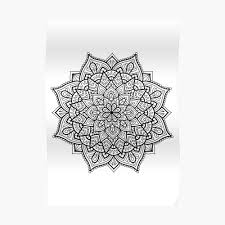 Free printable coloring pages/ free adult coloring pages. Indie Mandala Art Adult Coloring Mandala Boho Spiritual Symbol Meditation Poster By Annagrunduls Redbubble