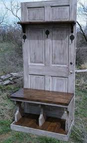 This ideas are all about re using all doors in your interior or outdoor design. Diy Entrance Furniture From Old Doors My Desired Home