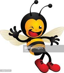 Download this cartoon bee, bee clipart, bee png clipart image with transparent background or psd file for free. Happy Cute Waving Bumble Bee Clipart Image