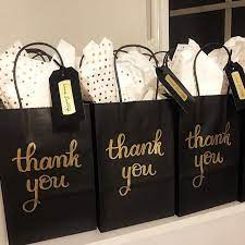 Thank You Gift Bags Large Personalized Wedding Welcome Bag Etsy Birthday Gift Bags Black Gift Bags Personalized Gift Bags