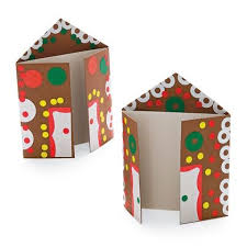 Card Of Gingerbread Houses Christmas Craft Photo 420 Ff0111creata02 Jpg 420 420 Gingerbread House Craft Gingerbread Crafts Winter Crafts