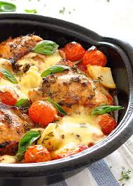 Baked Italian Chicken With Potatoes Recipe Italian Baked Chicken Chicken Recipes Recipes