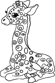 Cute Giraffe Coloring Pages Coloring Book Coloring Bookfe Pages Staying Kids Girl Page In 2020 Giraffe Coloring Pages Coloring Pages For Kids Birthday Coloring Pages