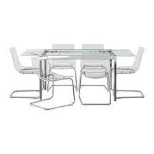 Glivarp Tobias Table And 6 Chairs Clear Clear Ikea Mesa Comedor Ikea Mesas Y Sillas Comedor Mesas De Vidrio