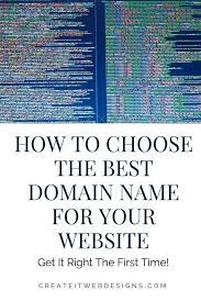 How To Choose The Best Domain Name For Your Website Online Business Strategy Domain Name Ideas Website Security